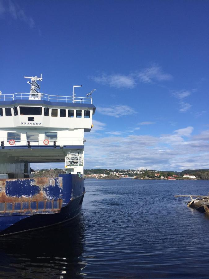 Kragero Hytte Havsutsikt Exterior foto